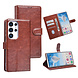 TUNIQ TUNIQ Galaxy S25 Ultra Book type housse - Porte-cartes pour 3 cartes - Fermeture magnétique - Cintre - Marron TUNIQ TUNIQ Galaxy S25 Ultra Book type housse - Porte-cartes pour 3 cartes - Fermeture magnétique - Cintre - Marron