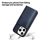 TUNIQ TUNIQ iPhone 15 Pro Back cover case - with removable card holder - Blue TUNIQ TUNIQ iPhone 15 Pro Back cover case - with removable card holder - Blue