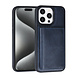 TUNIQ TUNIQ iPhone 15 Pro Max Back cover case - with removable card holder - Blue TUNIQ TUNIQ iPhone 15 Pro Max Back cover case - with removable card holder - Blue