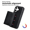 TUNIQ TUNIQ iPhone 16 Back cover case - with removable card holder - Black