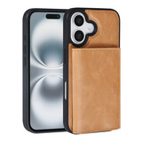 TUNIQ TUNIQ iPhone 16 Back-Cover hul - mit abnehmbarem Kartenhalter - Gold TUNIQ TUNIQ iPhone 16 Back-Cover hul - mit abnehmbarem Kartenhalter - Gold