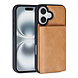 TUNIQ TUNIQ iPhone 16 Backcover hoesje - met afneembare Pasjeshouder - Goud TUNIQ TUNIQ iPhone 16 Backcover hoesje - met afneembare Pasjeshouder - Goud