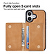 TUNIQ TUNIQ iPhone 16 Back cover coque - avec porte-carte amovible - Or TUNIQ TUNIQ iPhone 16 Back cover coque - avec porte-carte amovible - Or