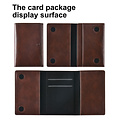 TUNIQ TUNIQ iPhone 16 Back-Cover hul - mit abnehmbarem Kartenhalter - Braun