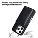 TUNIQ TUNIQ iPhone 16 Pro Back cover case - with removable card holder - Black TUNIQ TUNIQ iPhone 16 Pro Back cover case - with removable card holder - Black