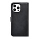 TUNIQ TUNIQ iPhone 16 Pro Max Book type case - Card holder for 3 cards - with removable magnetic cover - Black TUNIQ TUNIQ iPhone 16 Pro Max Book type case - Card holder for 3 cards - with removable magnetic cover - Black