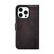 TUNIQ TUNIQ iPhone 16 Pro Book type case - Card holder for 3 cards - with removable magnetic cover - Brown TUNIQ TUNIQ iPhone 16 Pro Book type case - Card holder for 3 cards - with removable magnetic cover - Brown