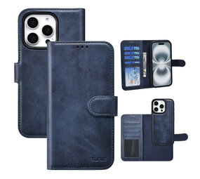 TUNIQ TUNIQ iPhone 16 Pro Book Case hoesje - Pasjeshouder voor 3 pasjes - met afneembaar magnetisch hoesje - Blauw TUNIQ TUNIQ iPhone 16 Pro Book Case hoesje - Pasjeshouder voor 3 pasjes - met afneembaar magnetisch hoesje - Blauw