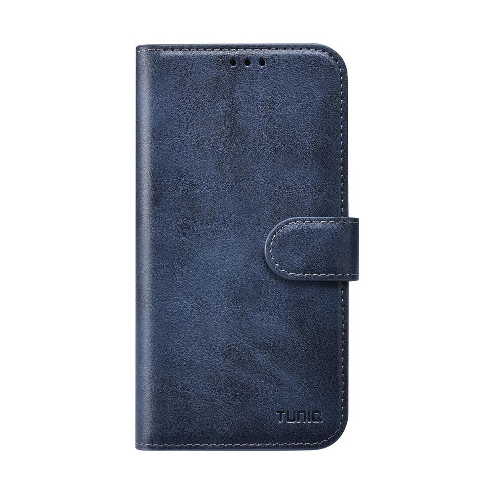 TUNIQ TUNIQ iPhone 16 Pro Book-Case hul - Kartenhalter für 3 Karten - mit Abnehmbarer magnetische Hülle - Blau TUNIQ TUNIQ iPhone 16 Pro Book-Case hul - Kartenhalter für 3 Karten - mit Abnehmbarer magnetische Hülle - Blau
