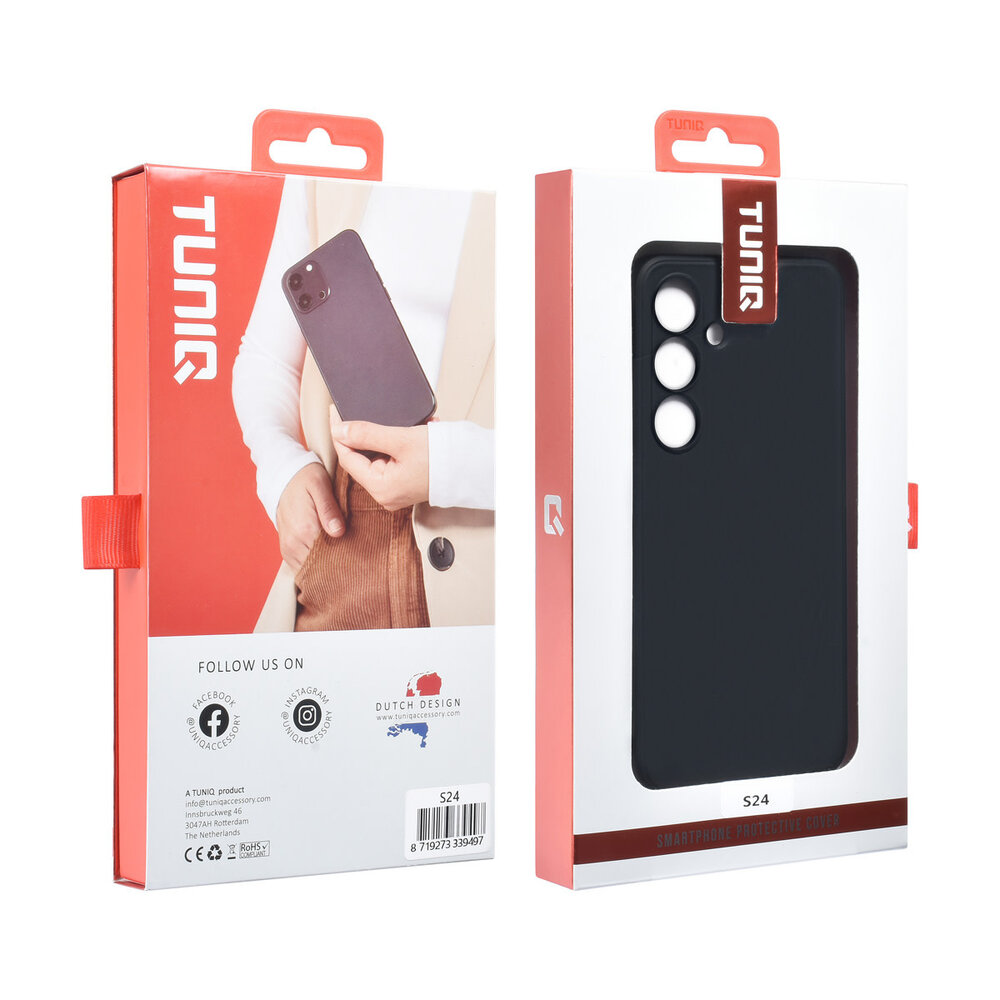 TUNIQ TUNIQ Galaxy S24 Back-Cover hul - Schwarz TUNIQ TUNIQ Galaxy S24 Back-Cover hul - Schwarz