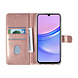 TUNIQ TUNIQ Galaxy A15 5G Book Case hoesje - Pasjeshouder voor 3 pasjes - Magneetsluiting - Hanger - Rose Gold TUNIQ TUNIQ Galaxy A15 5G Book Case hoesje - Pasjeshouder voor 3 pasjes - Magneetsluiting - Hanger - Rose Gold