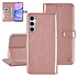 TUNIQ Galaxy A15 5G Book type housse - Porte-cartes pour 3 cartes - Fermeture magnétique - Cintre - Rose Gold TUNIQ Galaxy A15 5G Book type housse - Porte-cartes pour 3 cartes - Fermeture magnétique - Cintre - Rose Gold