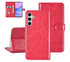 TUNIQ TUNIQ Galaxy A15 5G Book type housse - Porte-cartes pour 3 cartes - Fermeture magnétique - Cintre - Rose vif TUNIQ TUNIQ Galaxy A15 5G Book type housse - Porte-cartes pour 3 cartes - Fermeture magnétique - Cintre - Rose vif