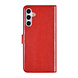 TUNIQ TUNIQ Galaxy A15 5G Book Case hoesje - Pasjeshouder voor 3 pasjes - Magneetsluiting - Hanger - Rood TUNIQ TUNIQ Galaxy A15 5G Book Case hoesje - Pasjeshouder voor 3 pasjes - Magneetsluiting - Hanger - Rood