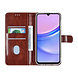 TUNIQ TUNIQ Galaxy A15 5G Book Case hoesje - Pasjeshouder voor 3 pasjes - Magneetsluiting - Hanger - Bruin TUNIQ TUNIQ Galaxy A15 5G Book Case hoesje - Pasjeshouder voor 3 pasjes - Magneetsluiting - Hanger - Bruin