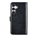 TUNIQ TUNIQ Galaxy A55 Book Case hoesje - Pasjeshouder voor 3 pasjes - Magneetsluiting - Hanger - Zwart
