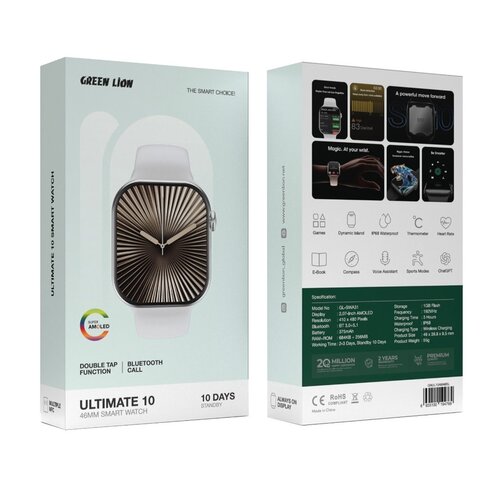 Green Lion Green Lion Ultimate 10 46mm Smart Watch - AMOLED - Pink