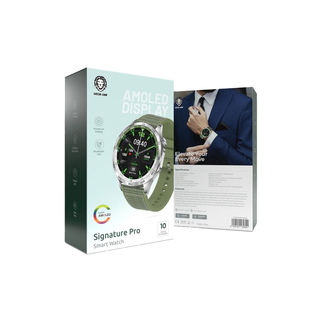 Green Lion Green Lion Signature Pro Smart Watch - Green, foto 2 van 2