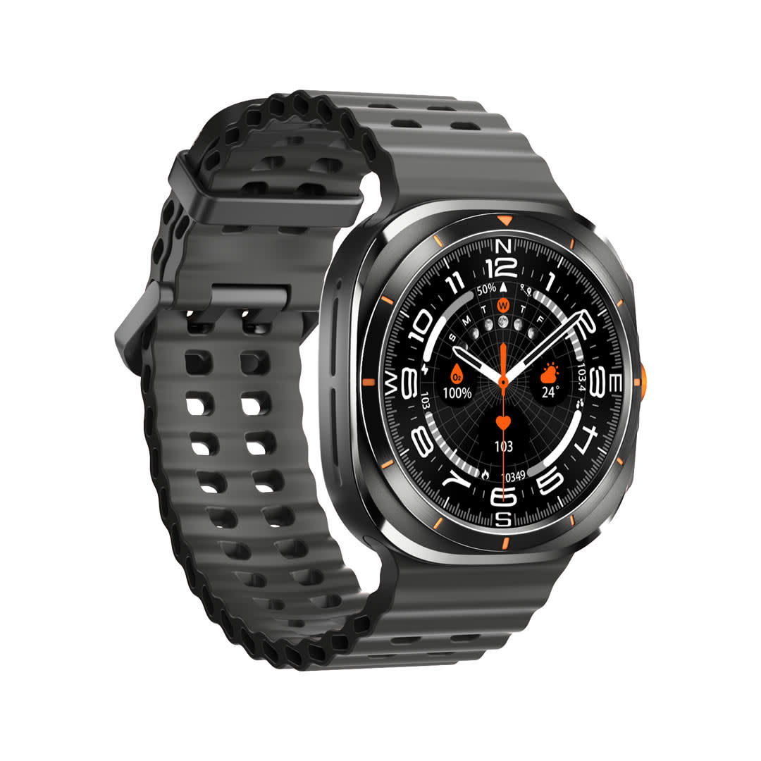 Porodo Voyager Smart Watch - with Orange band - Black, foto 4 van 6