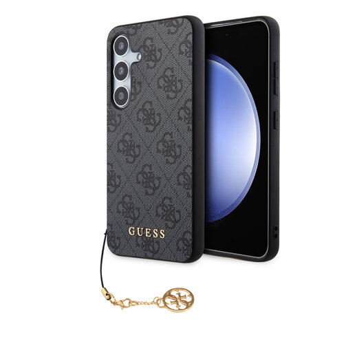 Guess Guess Galaxy S24 Backcover hoesje - 4G charm - Zwart