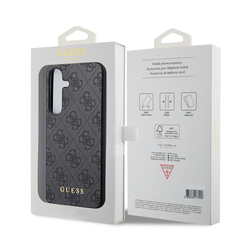 Guess Guess Galaxy S24 Backcover hoesje - 4G charm - Zwart