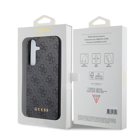 Guess Guess Galaxy S24 Back-Cover hul - 4G charm - Schwarz Guess Guess Galaxy S24 Back-Cover hul - 4G charm - Schwarz
