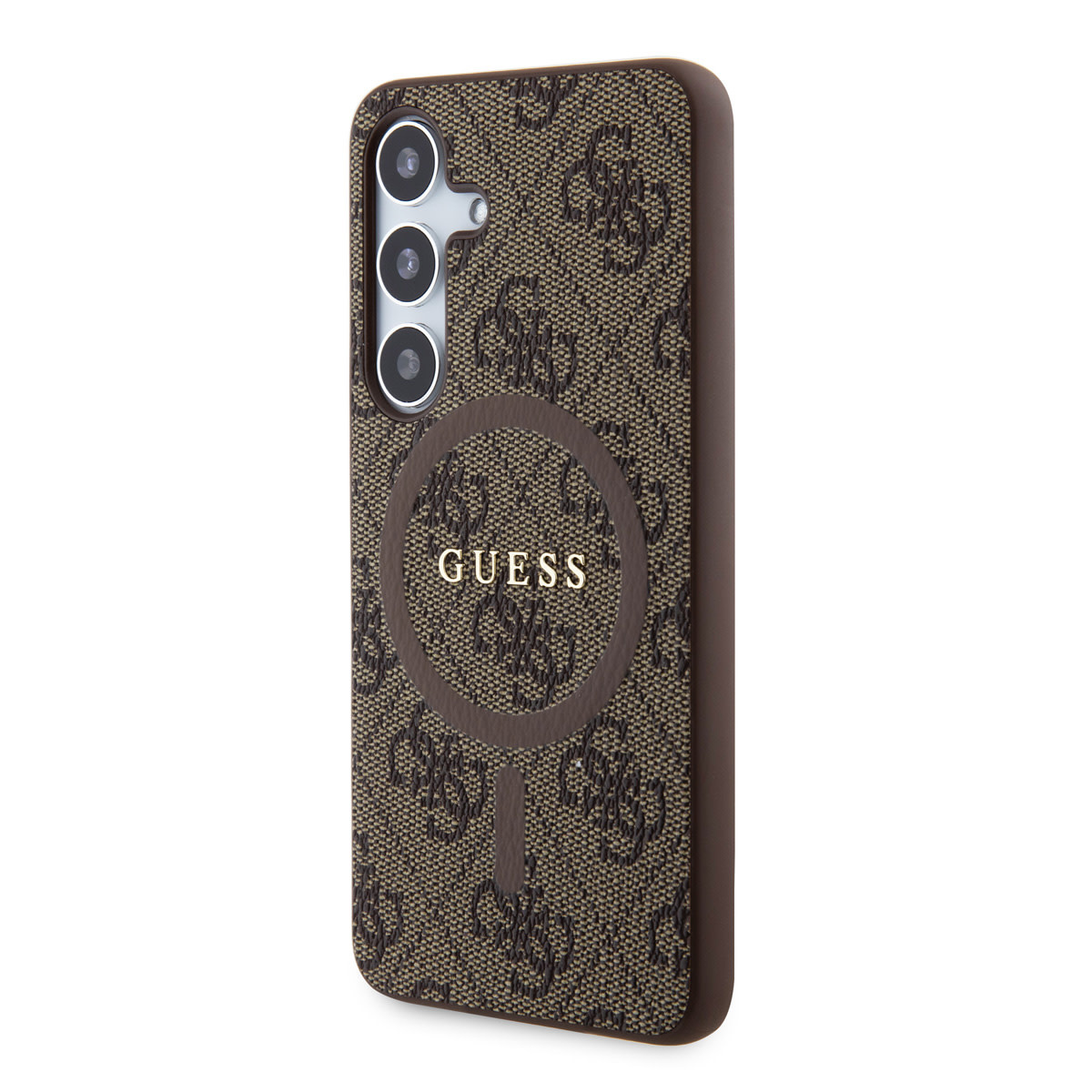Guess Guess Galaxy S24 Backcover hoesje - Magsafe - 4G Collection - Bruin, foto 2 van 6