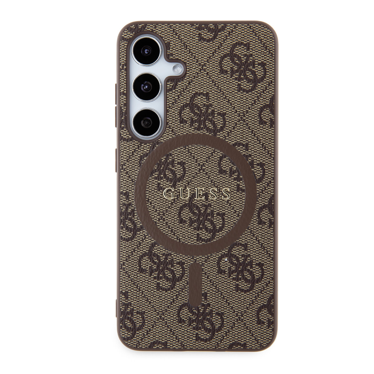 Guess Guess Galaxy S24 Backcover hoesje - Magsafe - 4G Collection - Bruin, foto 3 van 6