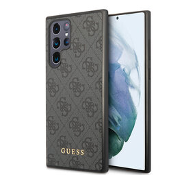 Guess Guess Galaxy S24 Ultra Back-Cover hul - 4G Metal Gold Logo - Schwarz Guess Guess Galaxy S24 Ultra Back-Cover hul - 4G Metal Gold Logo - Schwarz