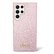 Guess Guess Galaxy S24 Ultra Back-Cover hul - Glitter Script - Rosa Guess Guess Galaxy S24 Ultra Back-Cover hul - Glitter Script - Rosa
