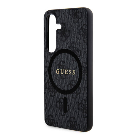 Guess Guess Galaxy S24 Back cover case - Magsafe - 4G Collection - Black Guess Guess Galaxy S24 Back cover case - Magsafe - 4G Collection - Black