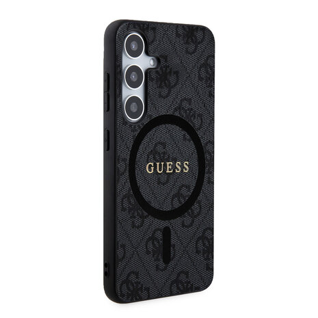 Guess Guess Galaxy S24 Back cover case - Magsafe - 4G Collection - Black Guess Guess Galaxy S24 Back cover case - Magsafe - 4G Collection - Black