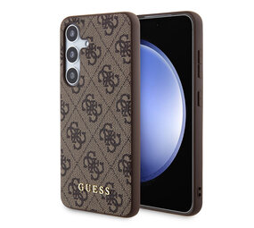 Guess Guess Galaxy S24 Backcover hoesje - 4G Metal Gold Logo - Bruin Guess Guess Galaxy S24 Backcover hoesje - 4G Metal Gold Logo - Bruin