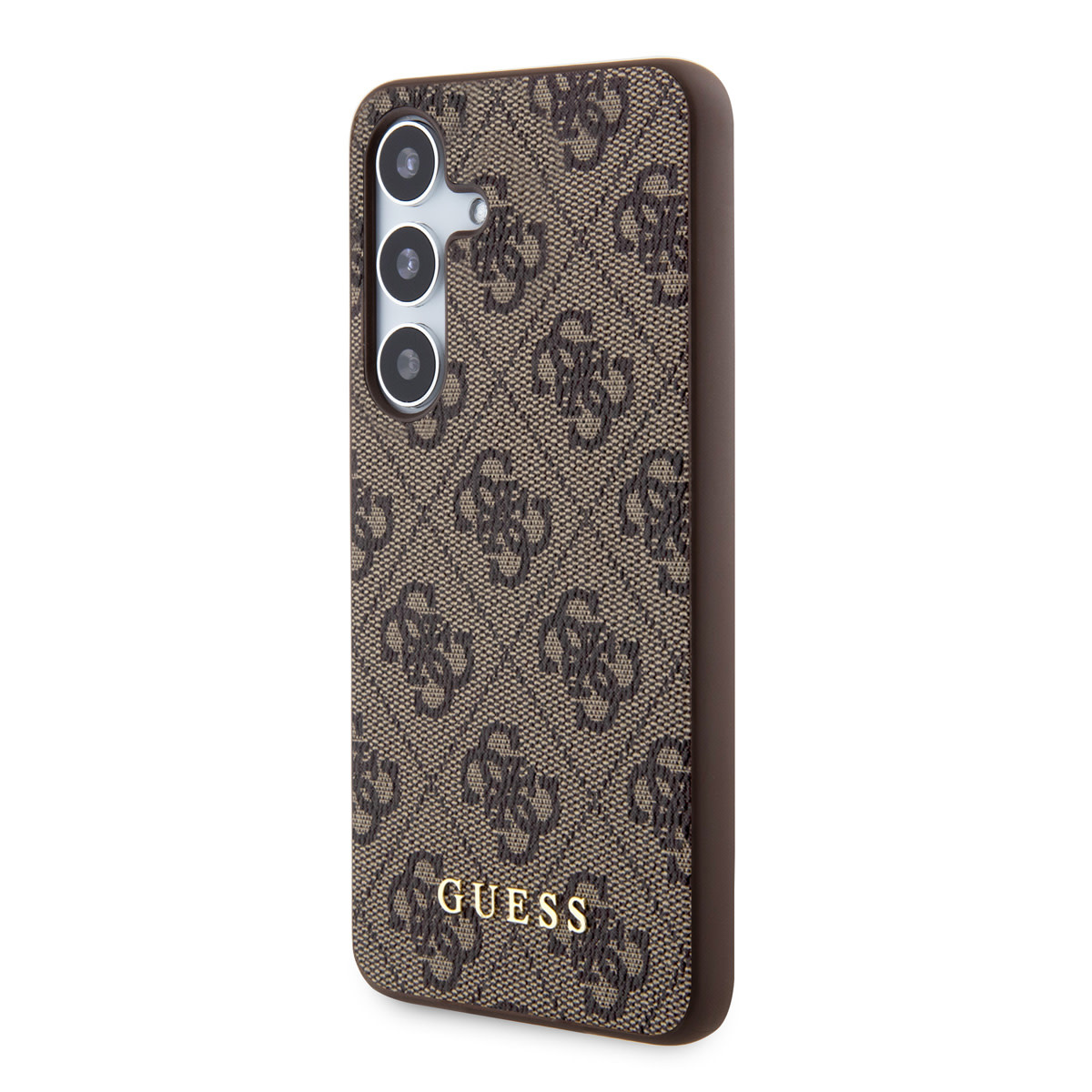Guess Guess Galaxy S24 Backcover hoesje - 4G Metal Gold Logo - Bruin, foto 2 van 6