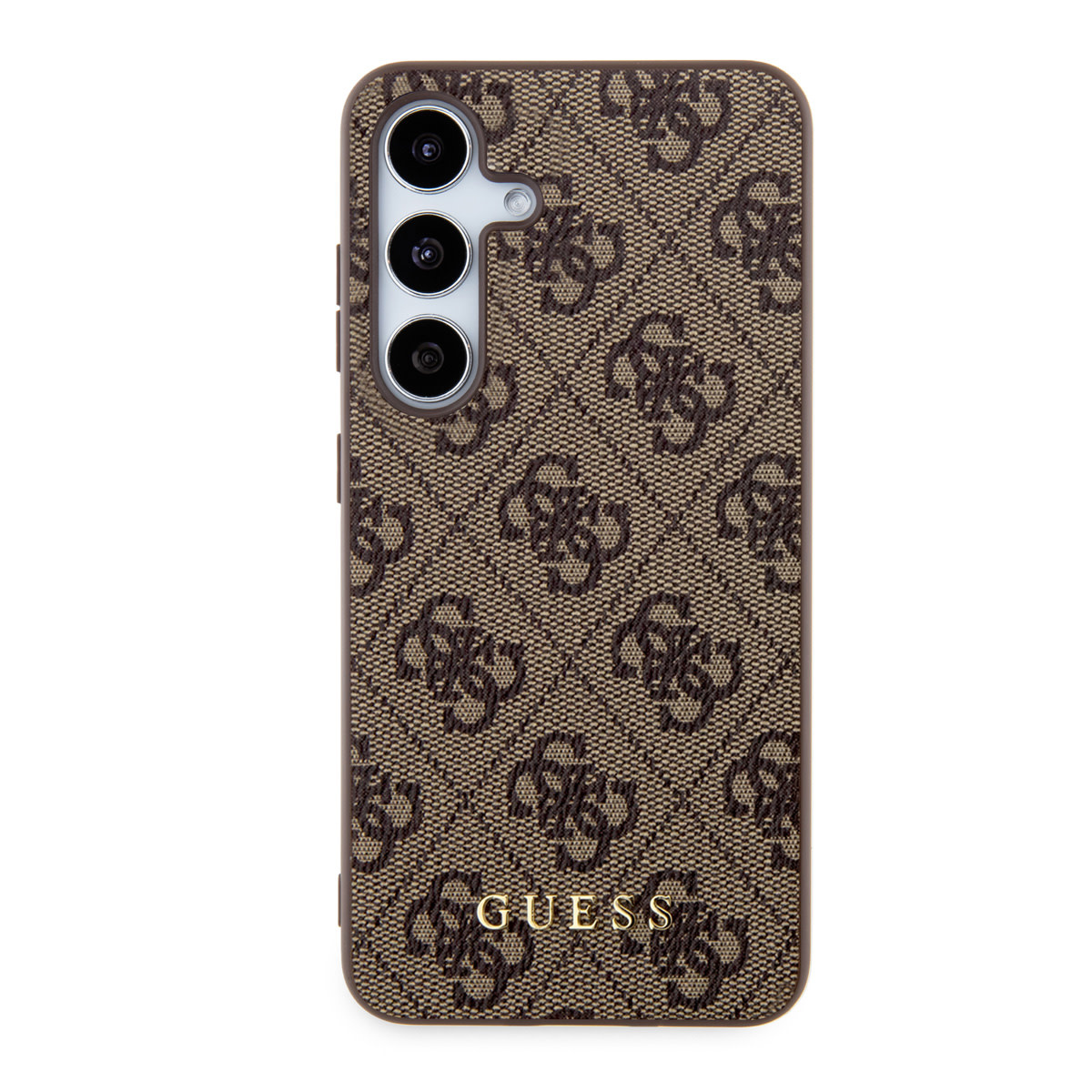 Guess Guess Galaxy S24 Backcover hoesje - 4G Metal Gold Logo - Bruin, foto 3 van 6