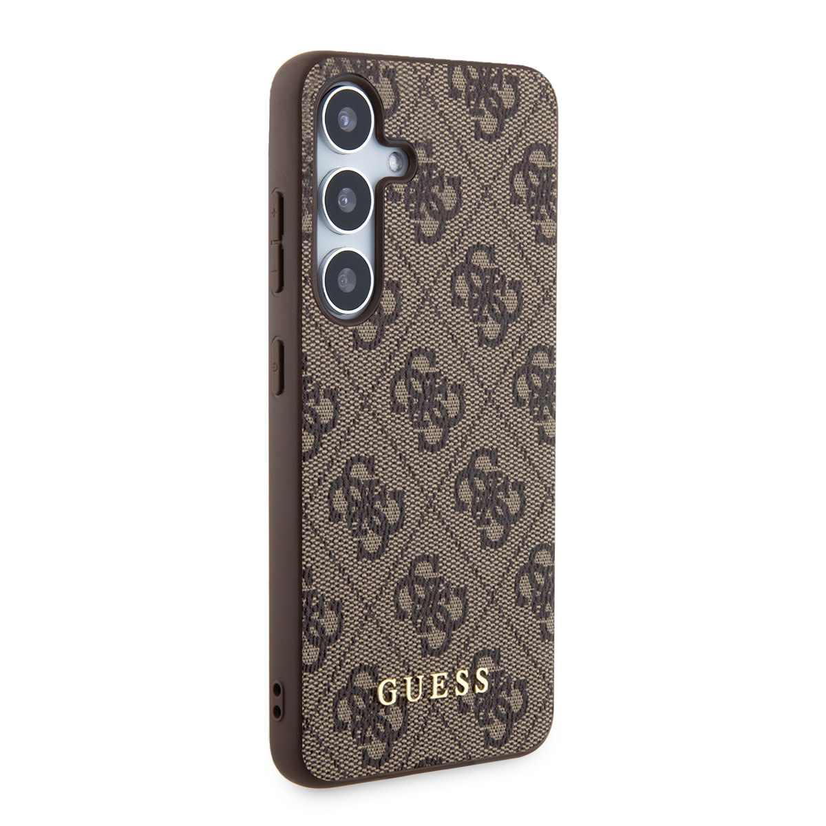 Guess Guess Galaxy S24 Backcover hoesje - 4G Metal Gold Logo - Bruin, foto 4 van 6