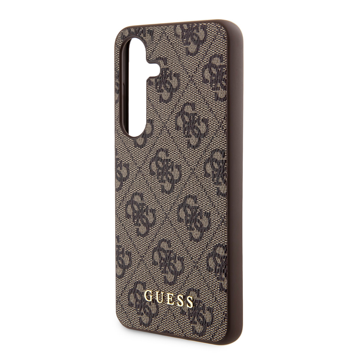 Guess Guess Galaxy S24 Backcover hoesje - 4G Metal Gold Logo - Bruin, foto 5 van 6