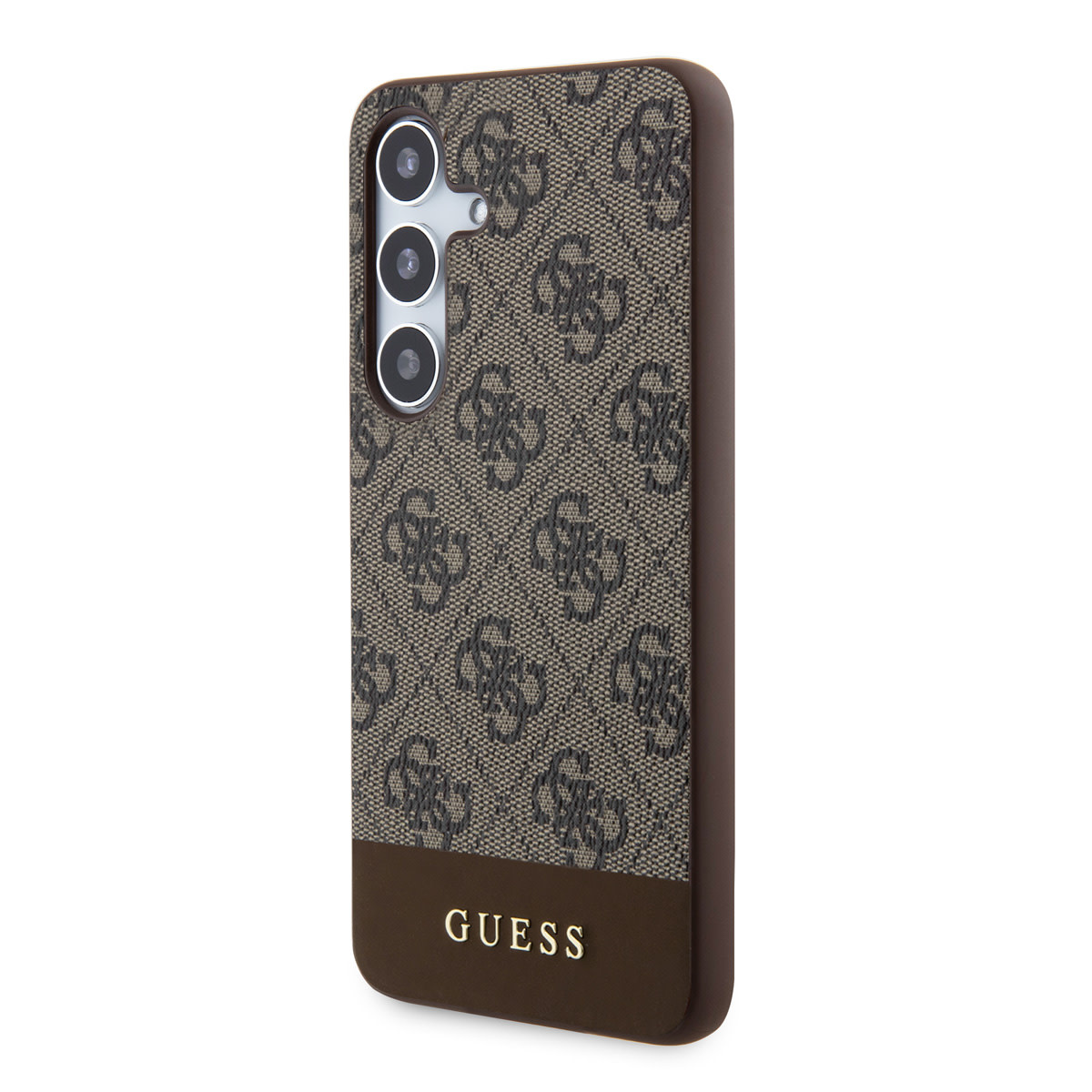 Guess Guess Galaxy S24 Plus Backcover hoesje - 4G Bottom Stripe - Bruin, foto 2 van 6