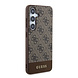 Guess Guess Galaxy S24 Plus Backcover hoesje - 4G Bottom Stripe - Bruin Guess Guess Galaxy S24 Plus Backcover hoesje - 4G Bottom Stripe - Bruin