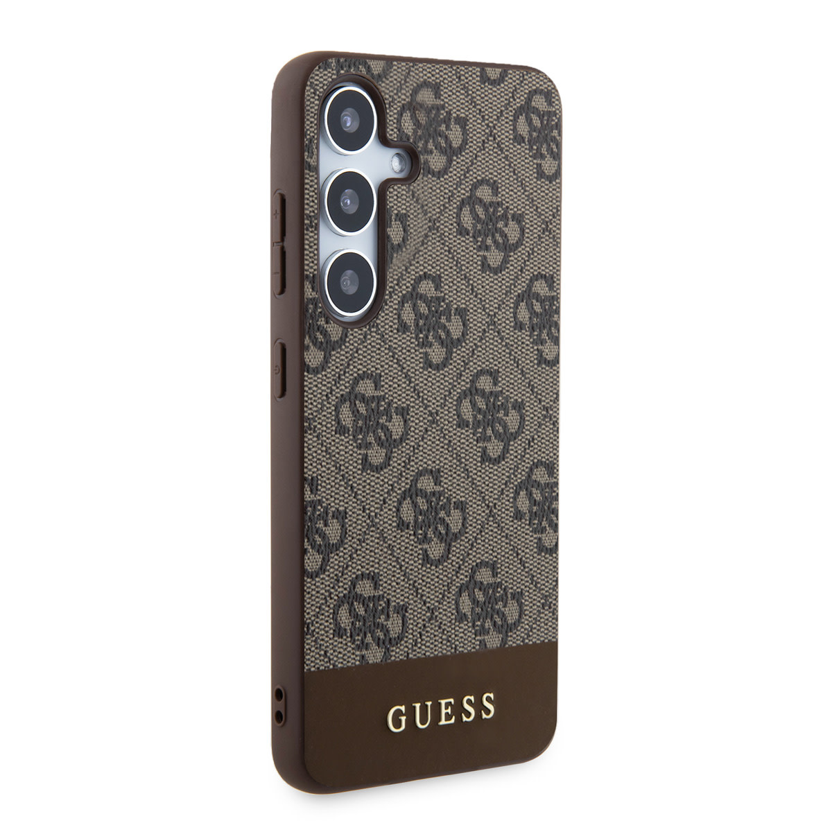 Guess Guess Galaxy S24 Plus Backcover hoesje - 4G Bottom Stripe - Bruin, foto 4 van 6