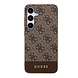 Guess Guess Galaxy S24 Plus Backcover hoesje - 4G Bottom Stripe - Bruin Guess Guess Galaxy S24 Plus Backcover hoesje - 4G Bottom Stripe - Bruin