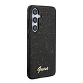 Guess Guess Galaxy S24 Back-Cover hul - Glitter Script - Schwarz