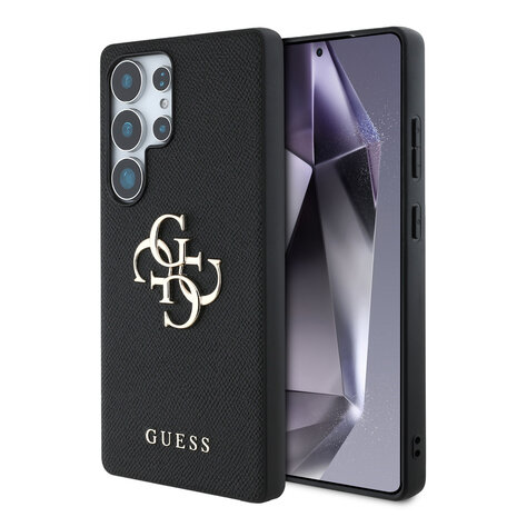 Guess Guess Galaxy S25 Ultra Back-Cover hul - Grained - Big 4G Logo - Schwarz Guess Guess Galaxy S25 Ultra Back-Cover hul - Grained - Big 4G Logo - Schwarz