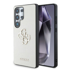 Guess Galaxy S25 Ultra Back cover case - Grained - Big 4G Logo - Beige
