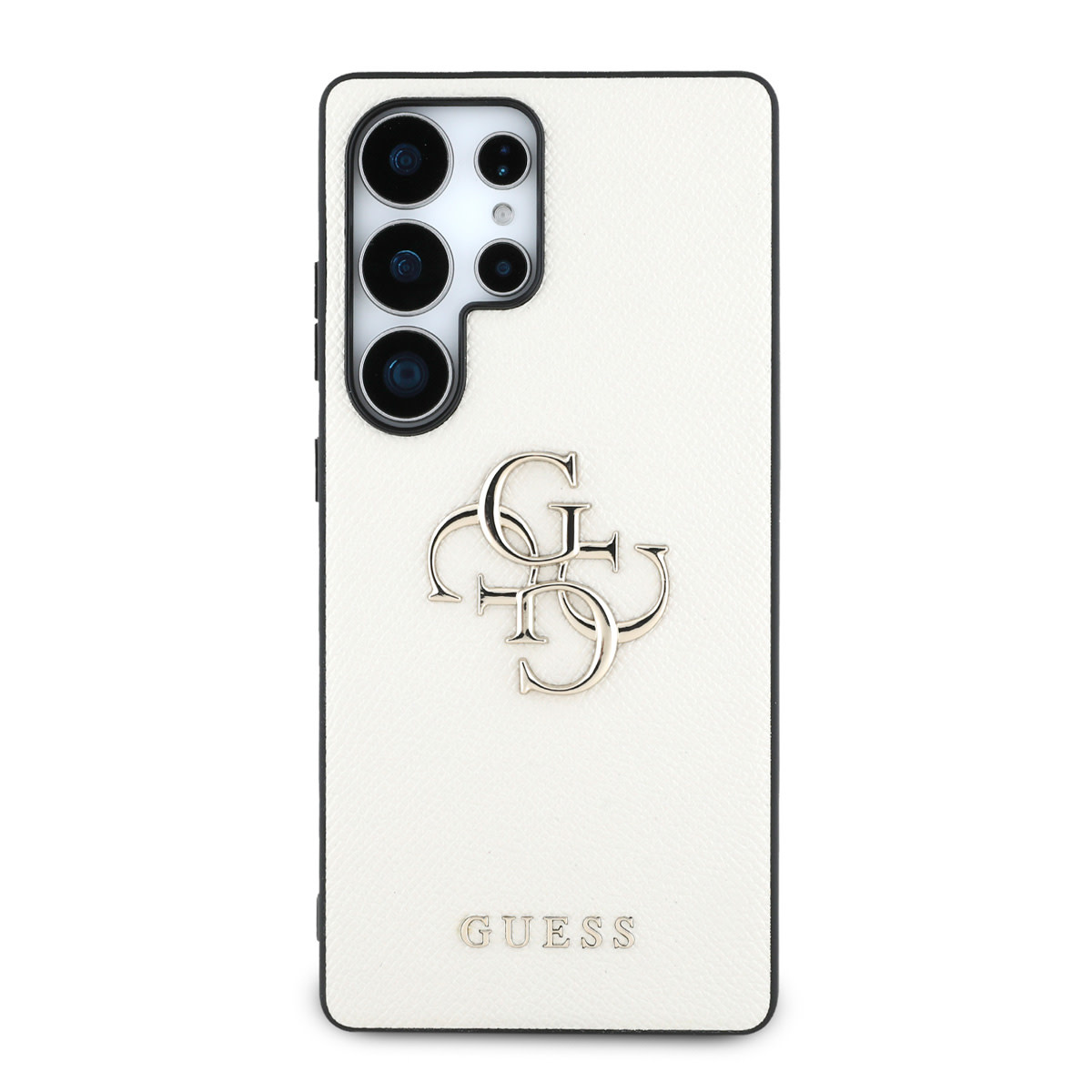 Guess Guess Galaxy S25 Ultra Backcover hoesje - Grained - Big 4G Logo - Beige, foto 3 van 6