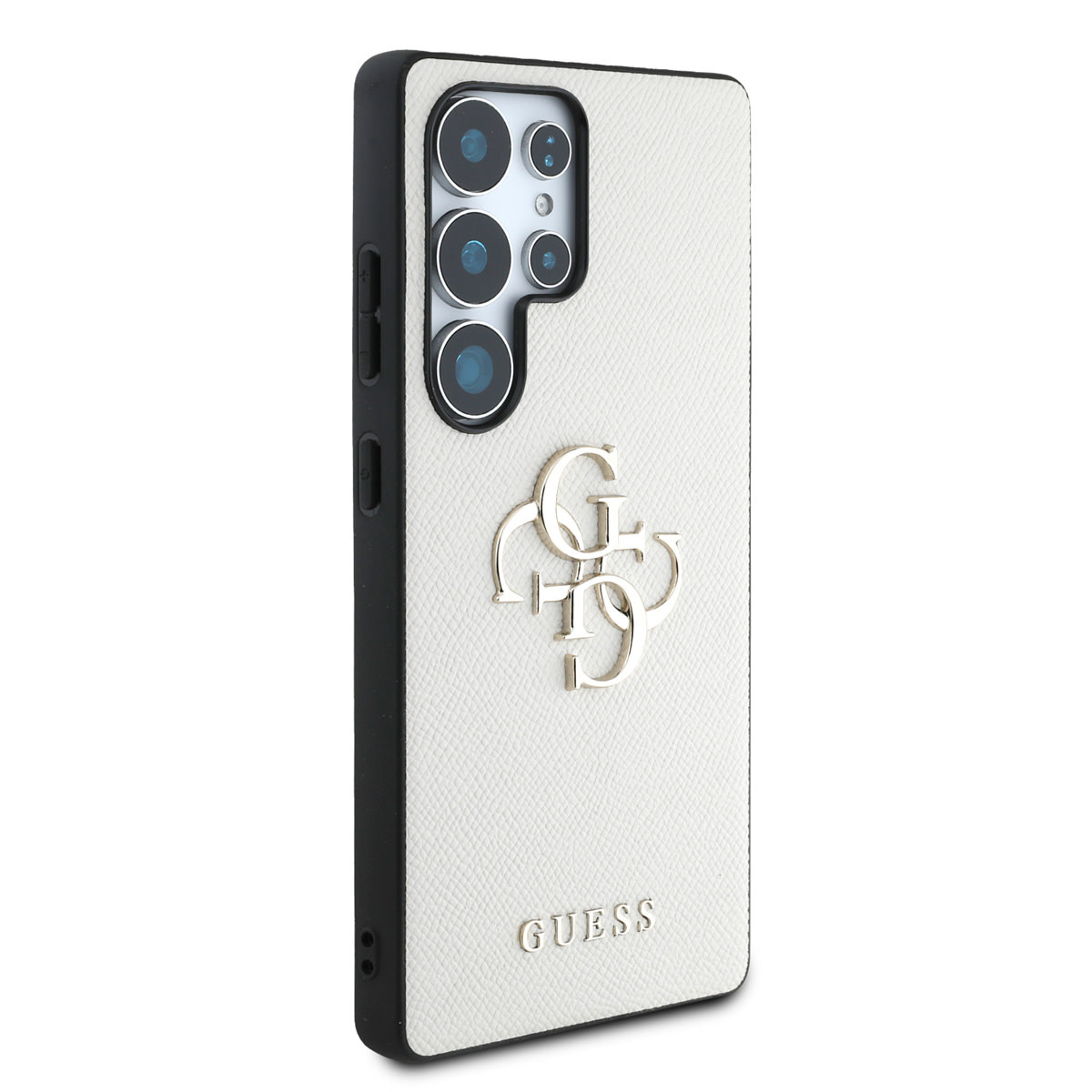 Guess Guess Galaxy S25 Ultra Backcover hoesje - Grained - Big 4G Logo - Beige, foto 4 van 6