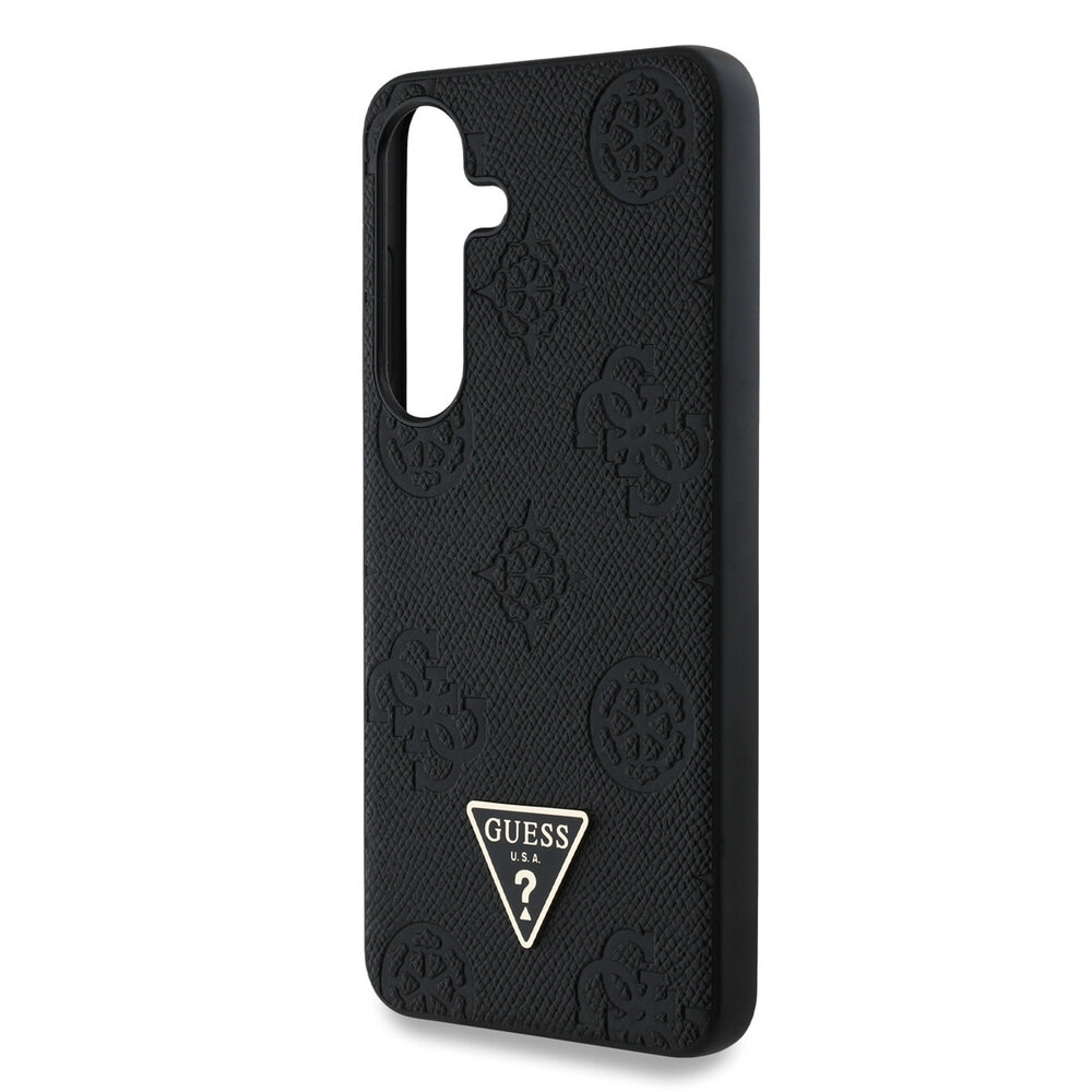 Guess Guess Galaxy S25 Back cover coque - Magsafe - Grained Hot Stamp Peony Logo - Noir Guess Guess Galaxy S25 Back cover coque - Magsafe - Grained Hot Stamp Peony Logo - Noir
