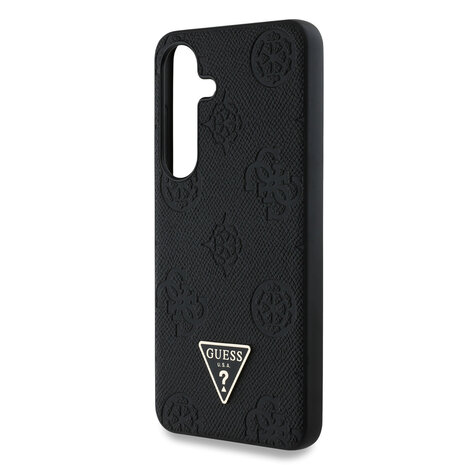 Guess Guess Galaxy S25 Back cover coque - Magsafe - Grained Hot Stamp Peony Logo - Noir Guess Guess Galaxy S25 Back cover coque - Magsafe - Grained Hot Stamp Peony Logo - Noir