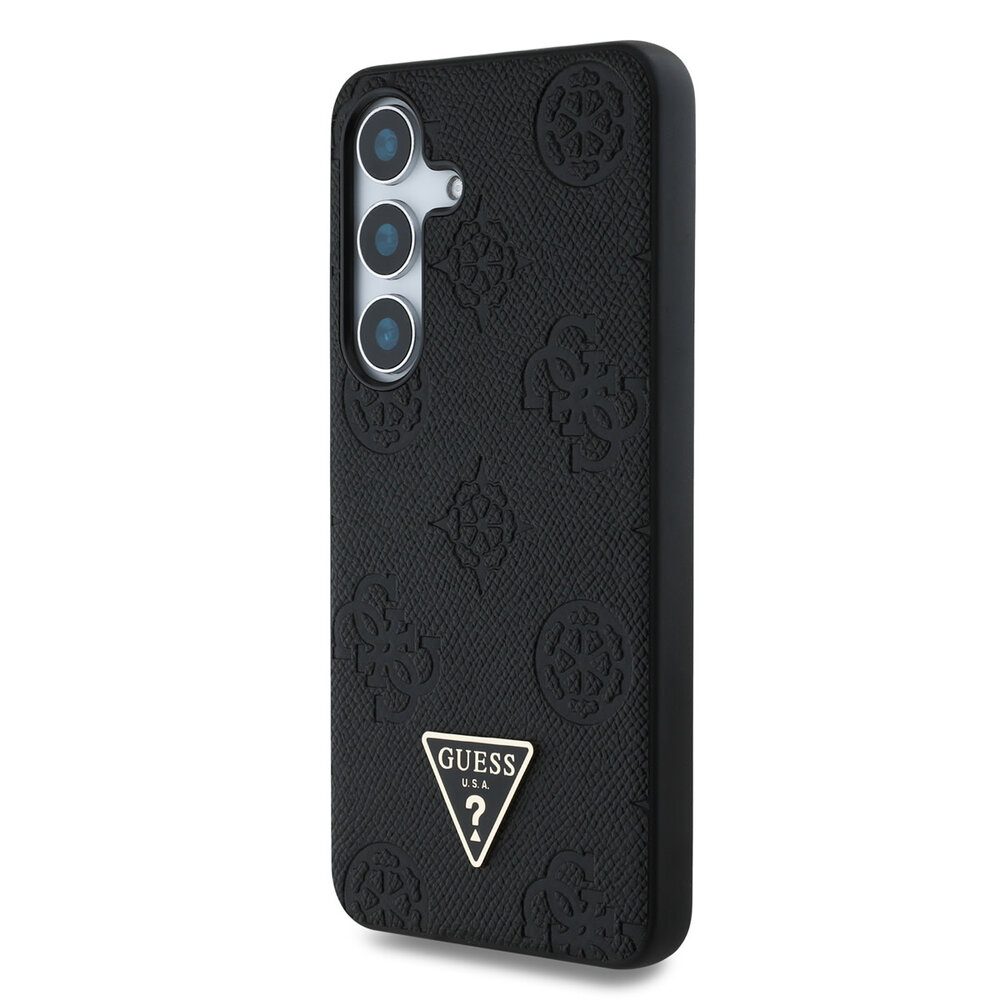 Guess Guess Galaxy S25 Back cover coque - Magsafe - Grained Hot Stamp Peony Logo - Noir Guess Guess Galaxy S25 Back cover coque - Magsafe - Grained Hot Stamp Peony Logo - Noir