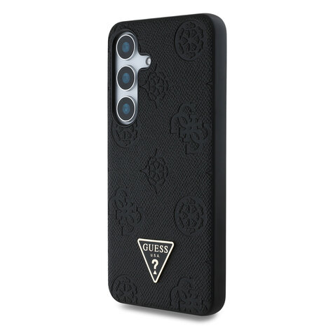 Guess Guess Galaxy S25 Back cover coque - Magsafe - Grained Hot Stamp Peony Logo - Noir Guess Guess Galaxy S25 Back cover coque - Magsafe - Grained Hot Stamp Peony Logo - Noir